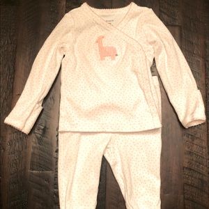 Carter’s Giraffe 🦒 Pink & White Set